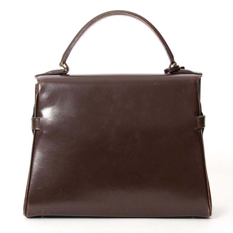 Delvaux Chocolate Brown Tempête Authentieke designer tassen juiste prijs LabelLOV