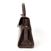 Delvaux Chocolate Brown Tempête Authentic designer bags online LabelLOV