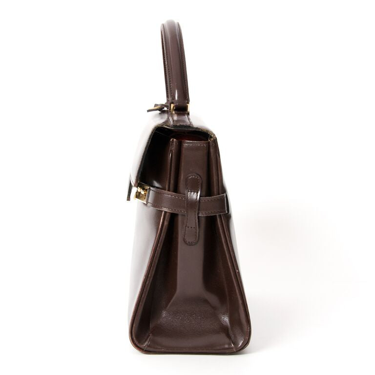 Delvaux Chocolate Brown Tempête Authentic designer bags online LabelLOV