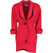 buy and sell authentic vintage Thierry Mugler Vintage Red Skirt Suit Set at Labellov for the best price