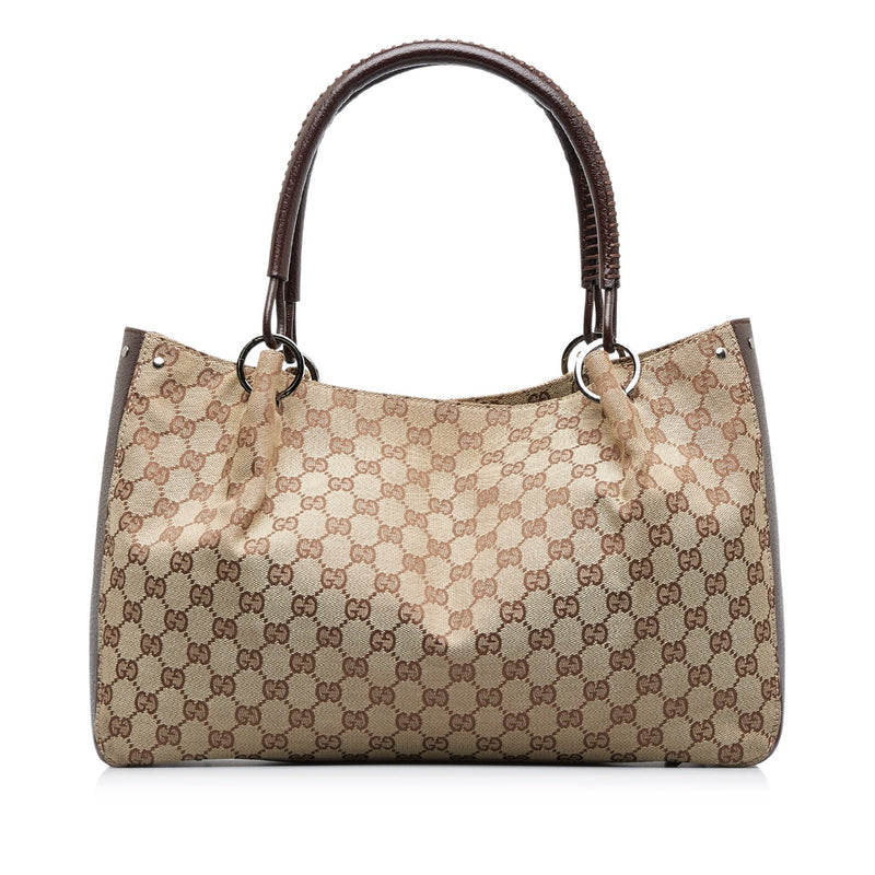 Shop safe online at Labellov in Antwerp, Brussel and Knokke this 100% authentic second hand Gucci Monogram Canvas Shoulder Bag