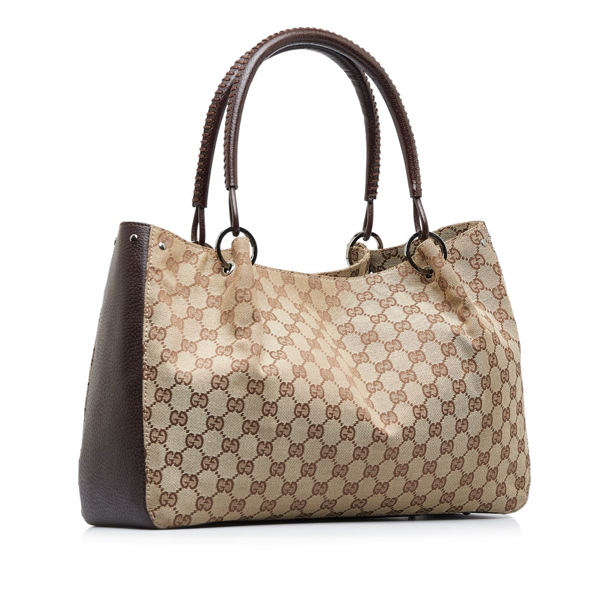 Shop safe online at Labellov in Antwerp, Brussel and Knokke this 100% authentic second hand Gucci Monogram Canvas Shoulder Bag