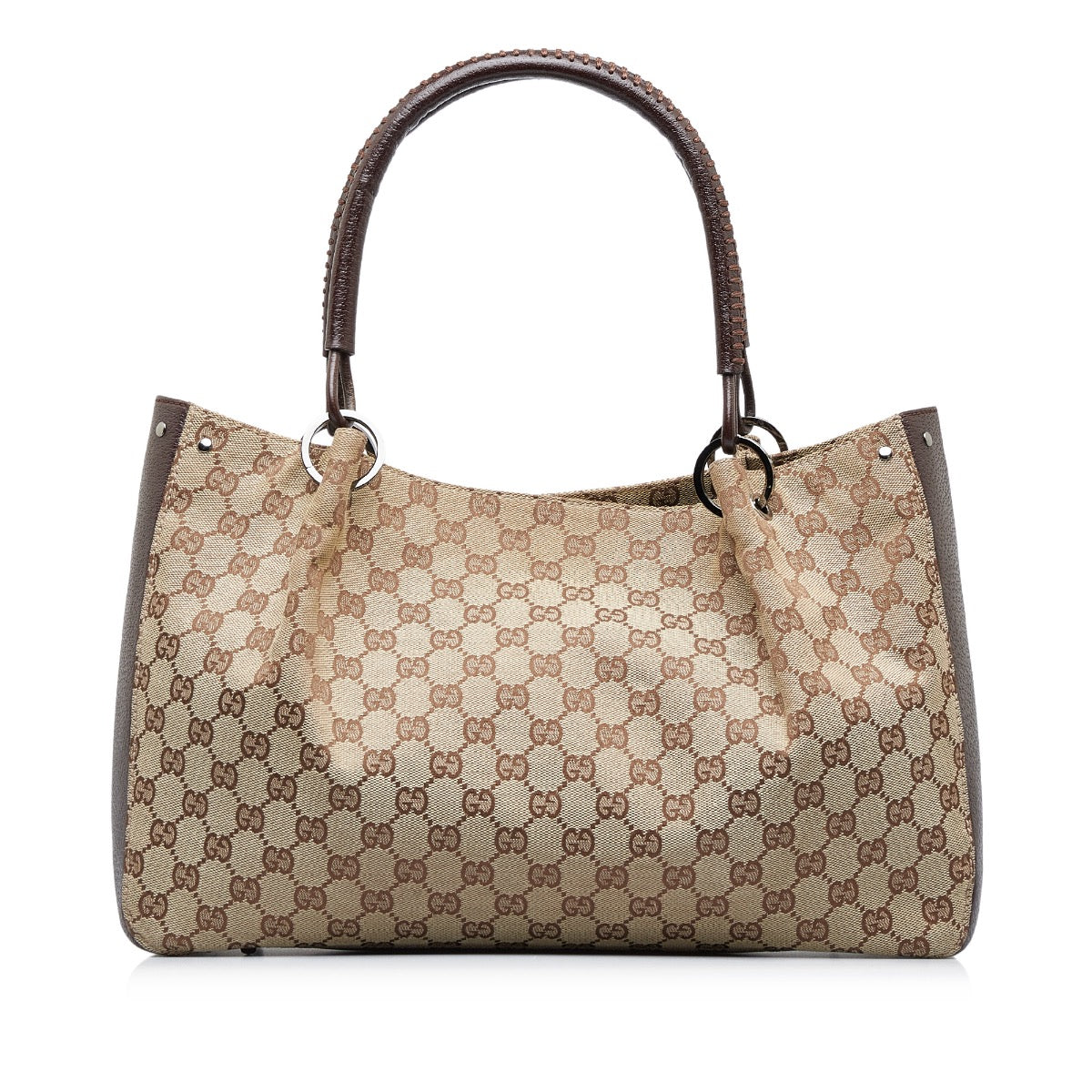 Shop safe online at Labellov in Antwerp, Brussel and Knokke this 100% authentic second hand Gucci Monogram Canvas Shoulder Bag