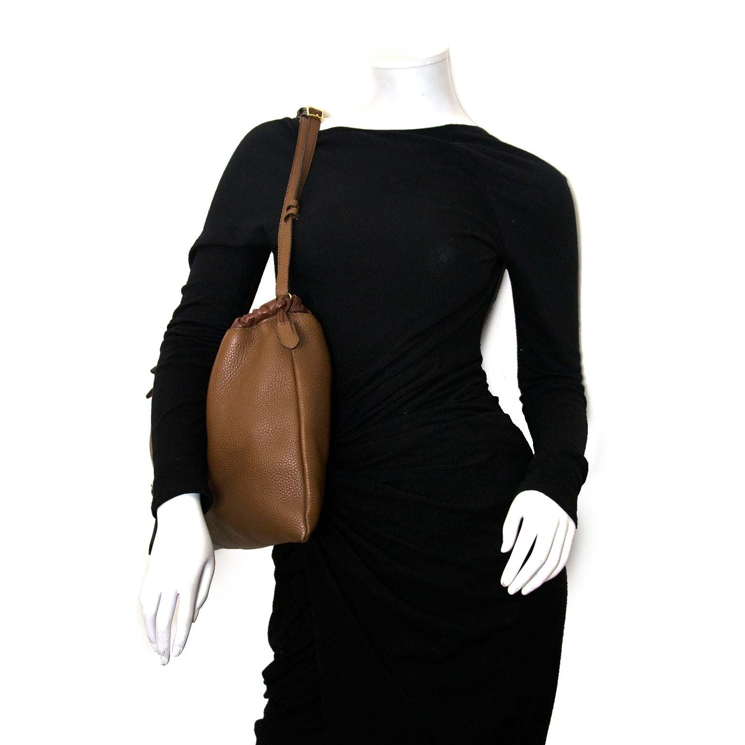 buy secondhand Burberry Brown Long Crush Hobo Bag at labellov.com