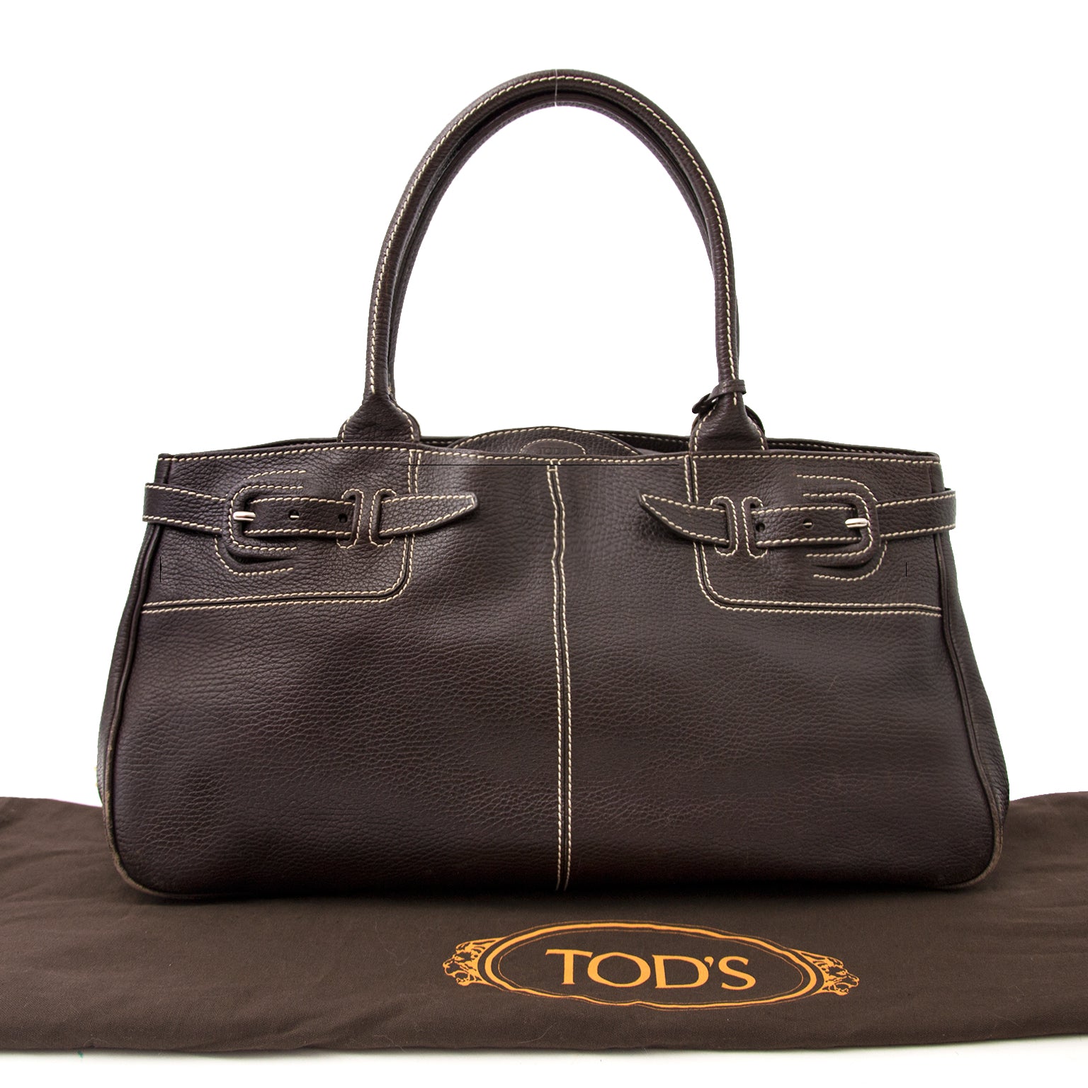 Acheter en ligne chez Labellov.com Tod's Brown Large Shoulder Bag