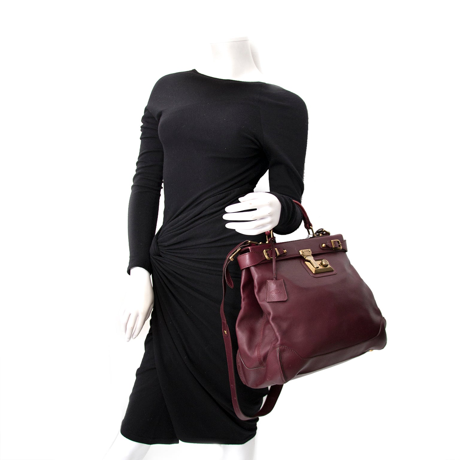 Shop safe online aan de beste prijs Tod's Bordeaux Leather Satchel Bag