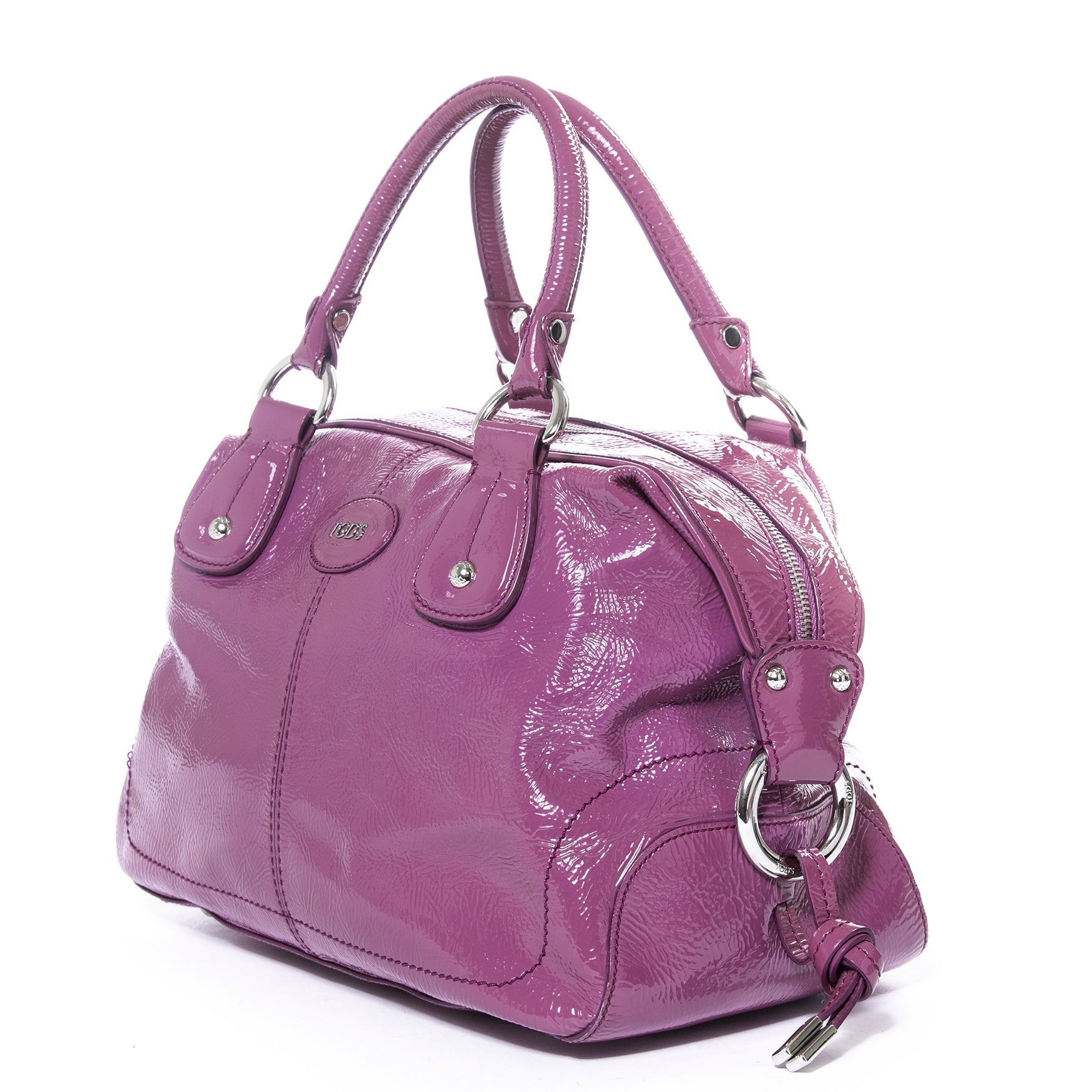 Sac Tod's en cuir verni violet