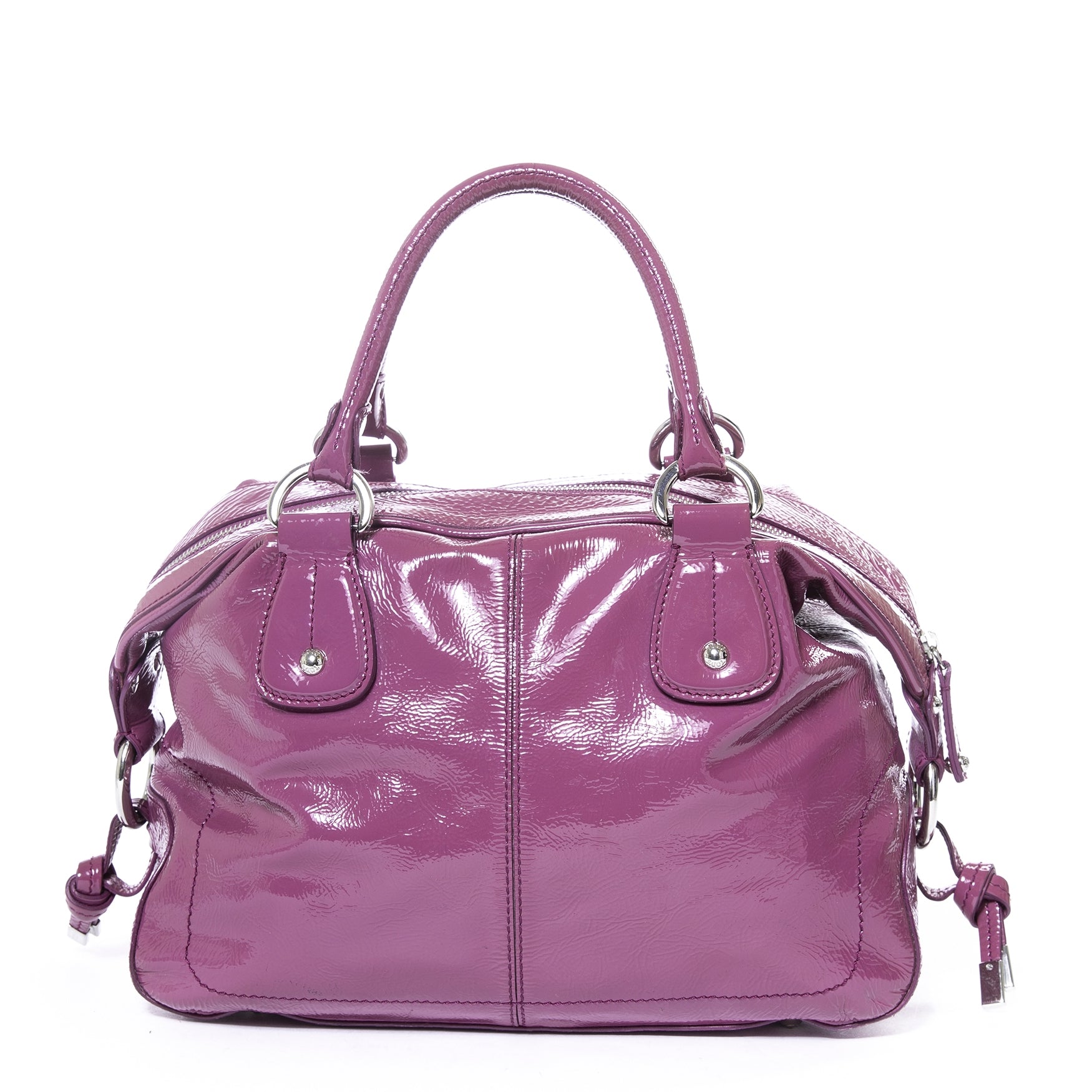 Sac Tod's en cuir verni violet