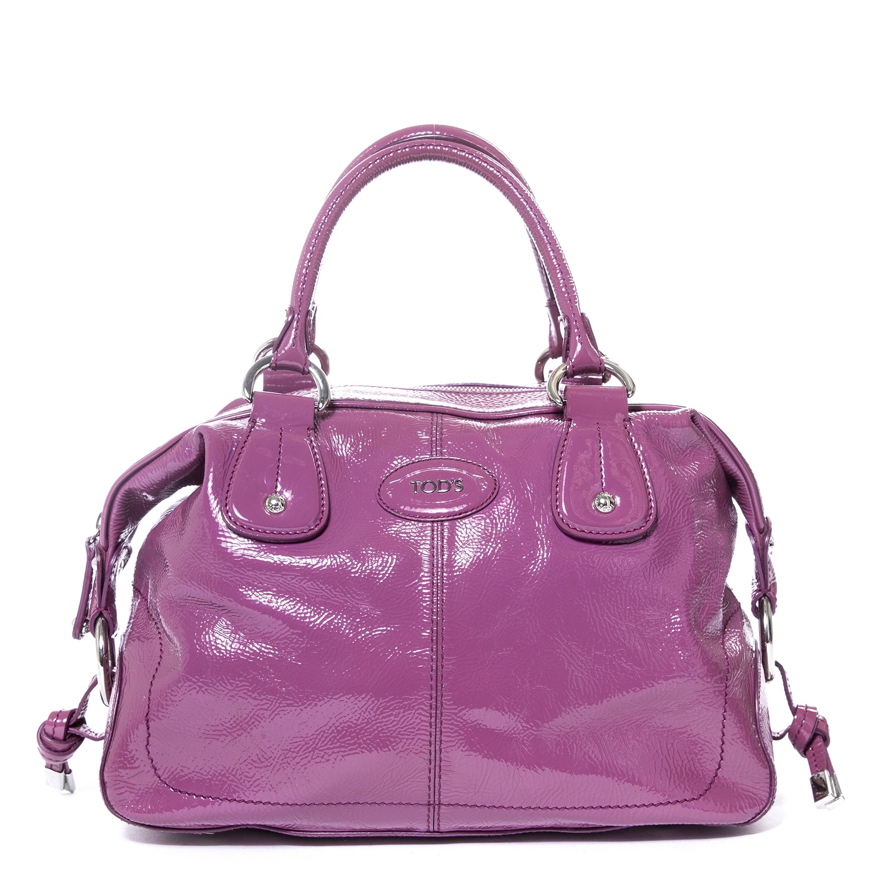 Sac Tod's en cuir verni violet