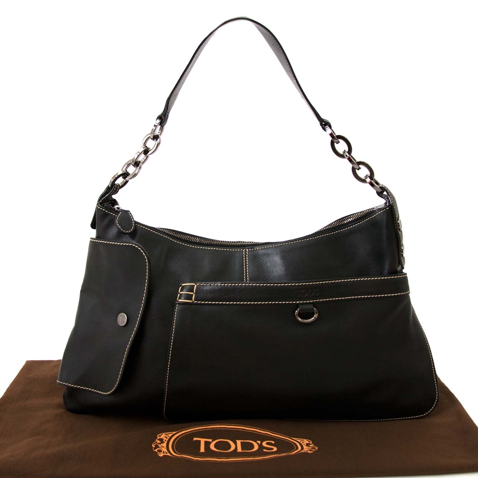 Safe online shopping at Labellov vintage fashion webshop with tod's leather shoulder bags