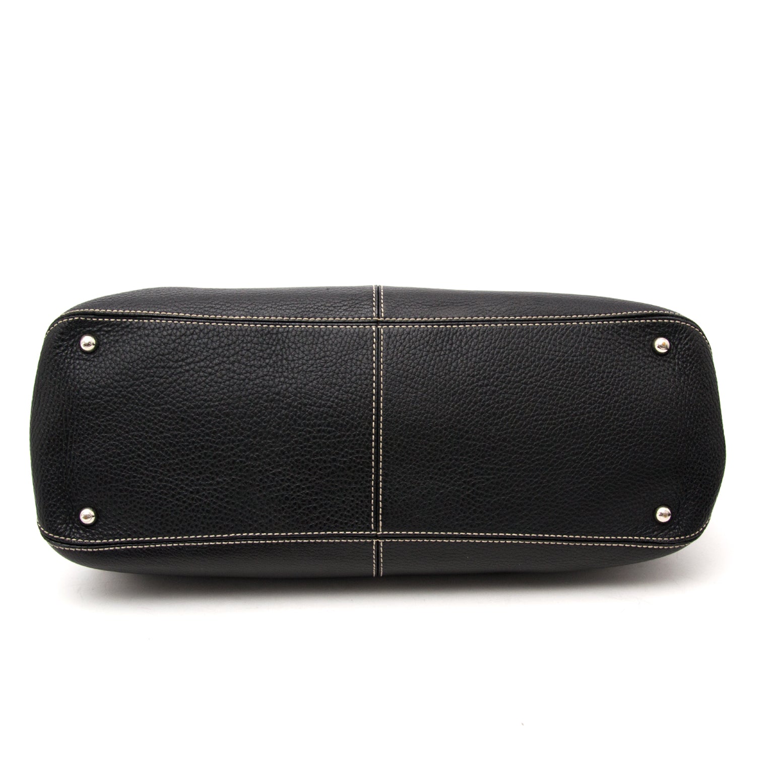 Tod's Black Pebbled Leather Shoulder Bag