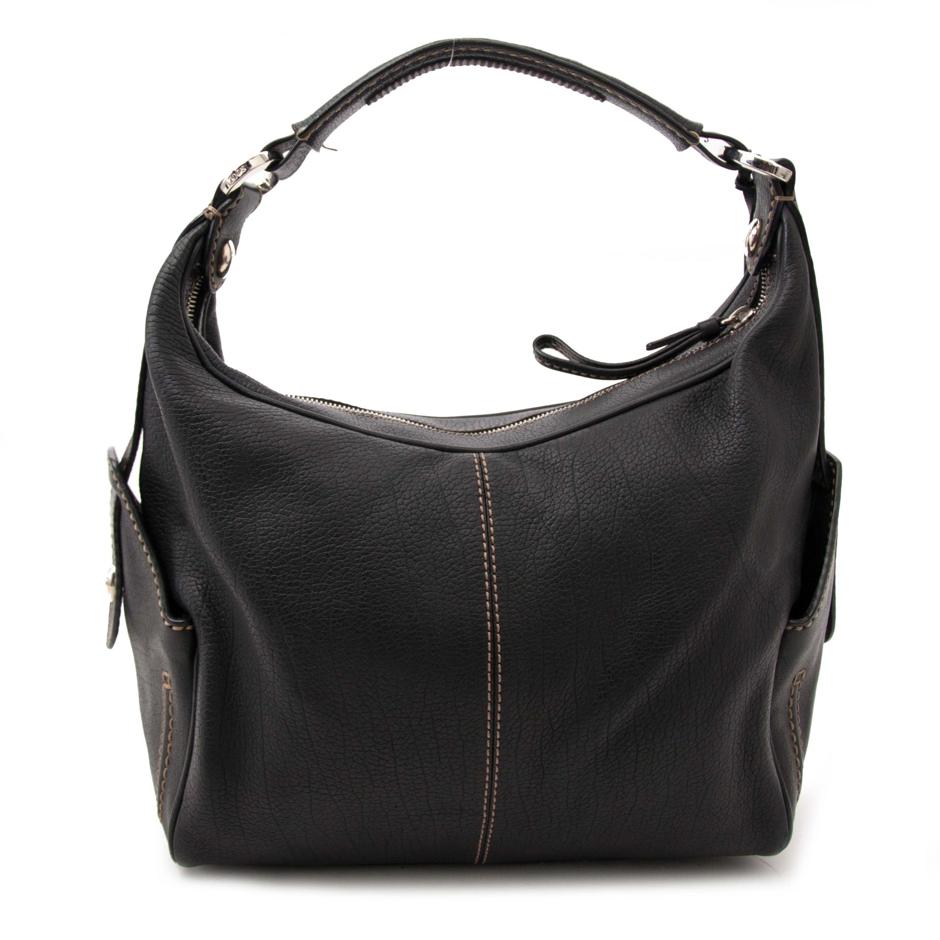 koop online jouw tweedehands Tod's Black Leather Handbag