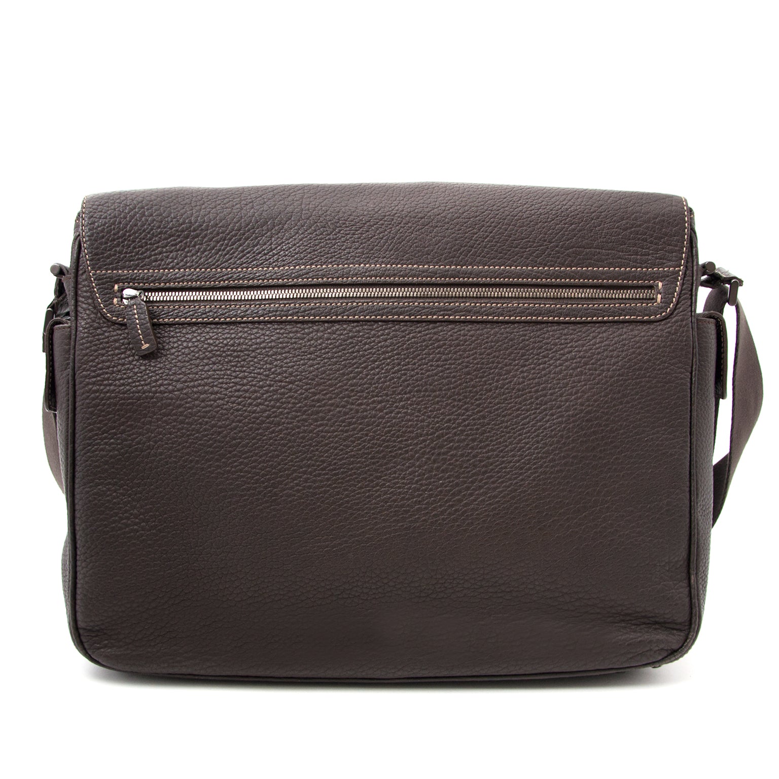 Are you looking for an authentic Tod's Brown Leather Messenger Bag? Shop safe at Labellov.