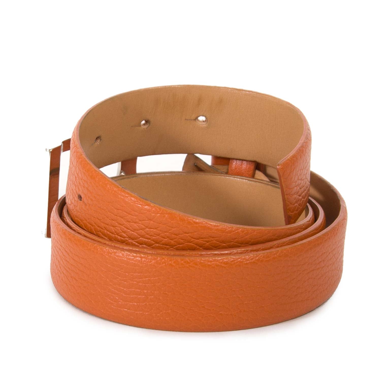 buy Tods Orange Leather Belt - Size 90 at labellov for the best price