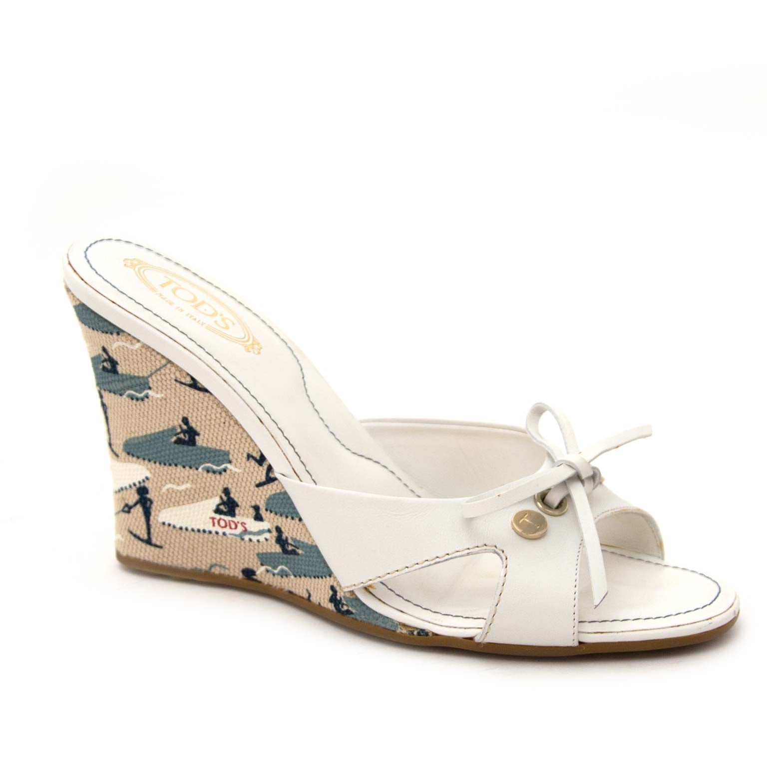 Tods Sandalles blanche achter en ligne chez labellov.com pour le meilleur prix