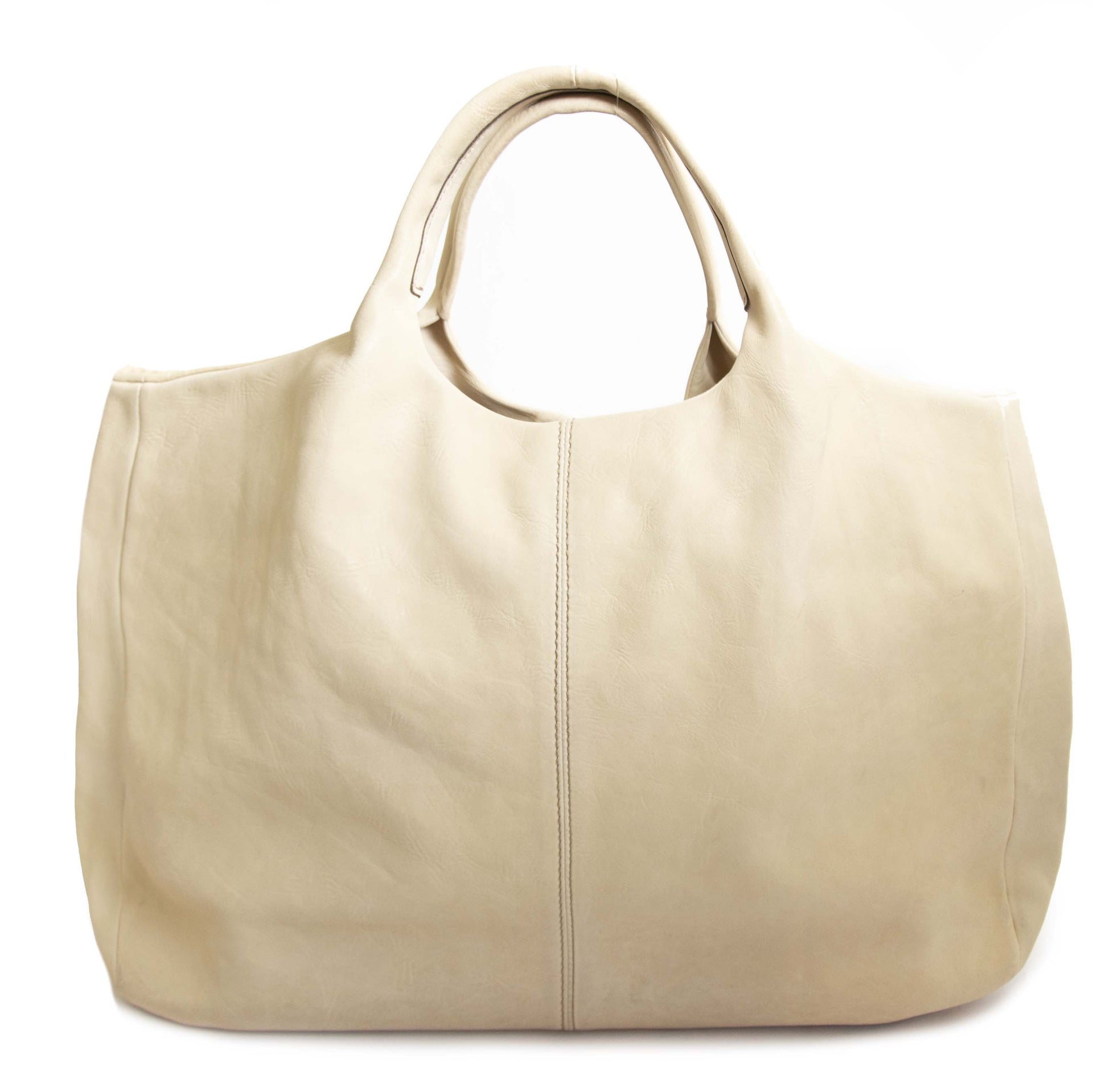 Tod's White Leather Tote Bag now for sale at labellov vintage fashion webshop belgium