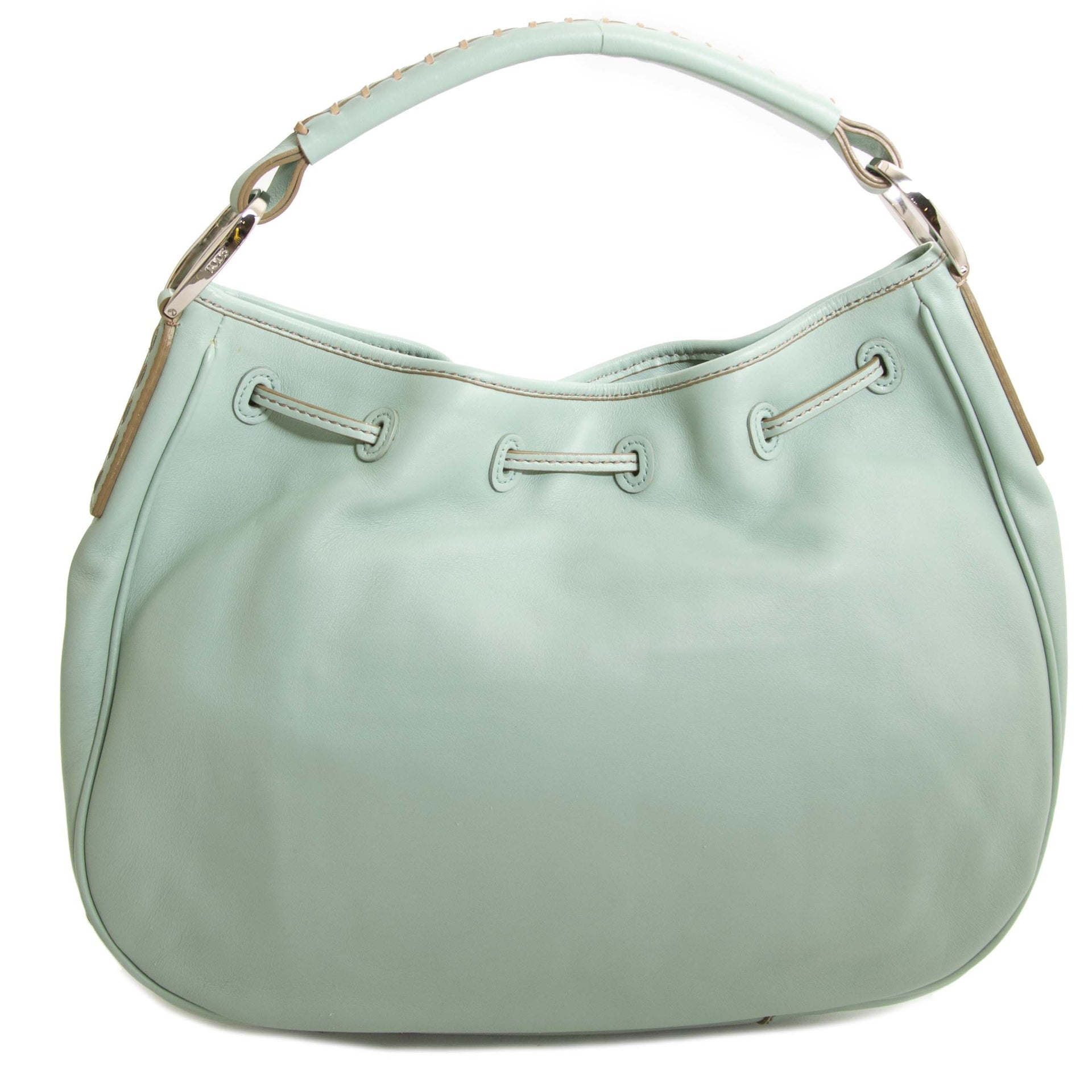 Tod's pastel groen schouder tas nu te koop bij labellov vintage mode webshop aan de laagste prijs