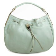 Tod's Pastel Green Shoulder Drawstring Bag now for sale at labellov vintage fashion webshop belgium