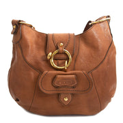 Tod's Cognac Leather Peggy Hobo Bag now for sale at labellov vintage fashion webshop belgium