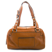 Tod's Cognac Leather Shoulder Bag now for sale at labellov vintage fashion webshop belgium