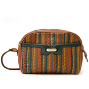 Bent u op zoek naar een authentieke Delvaux Small Toile de Cuir Orange Green Cross Body Bag?