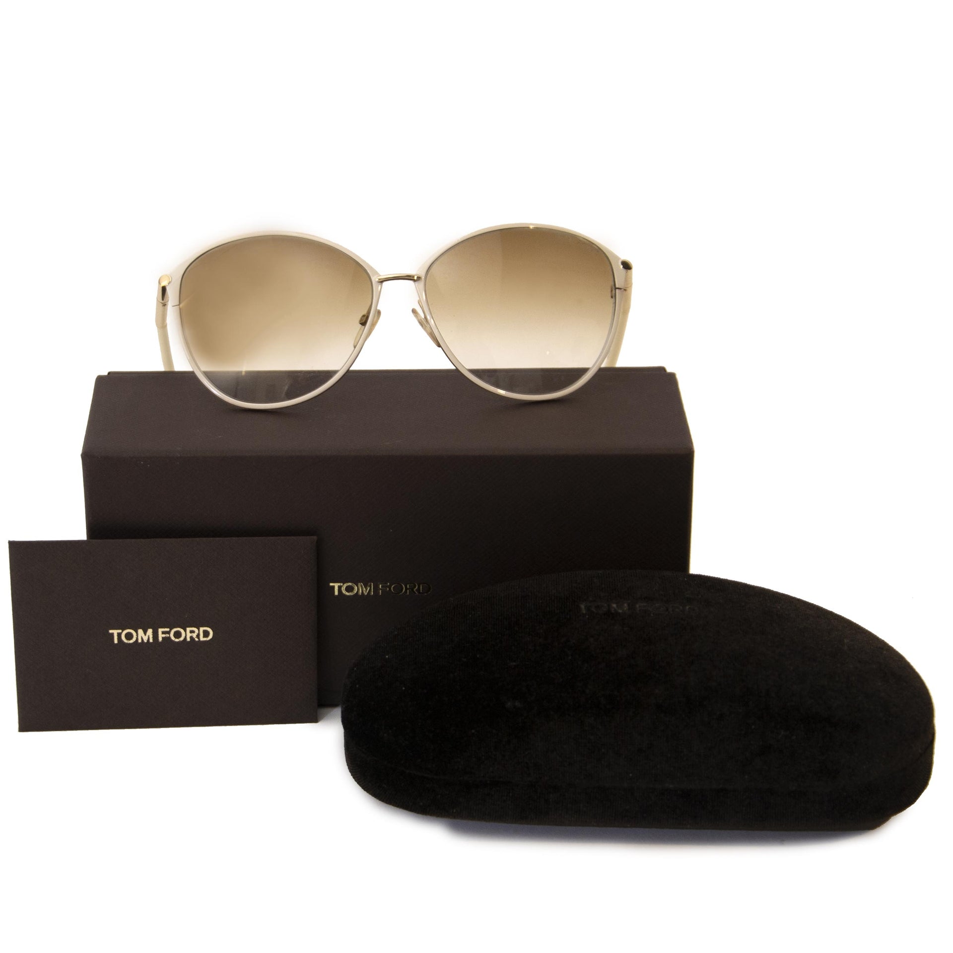 Authentieke tweedehands vintage Tom Ford Penelope Sunglasses koop online webshop LabelLOV
