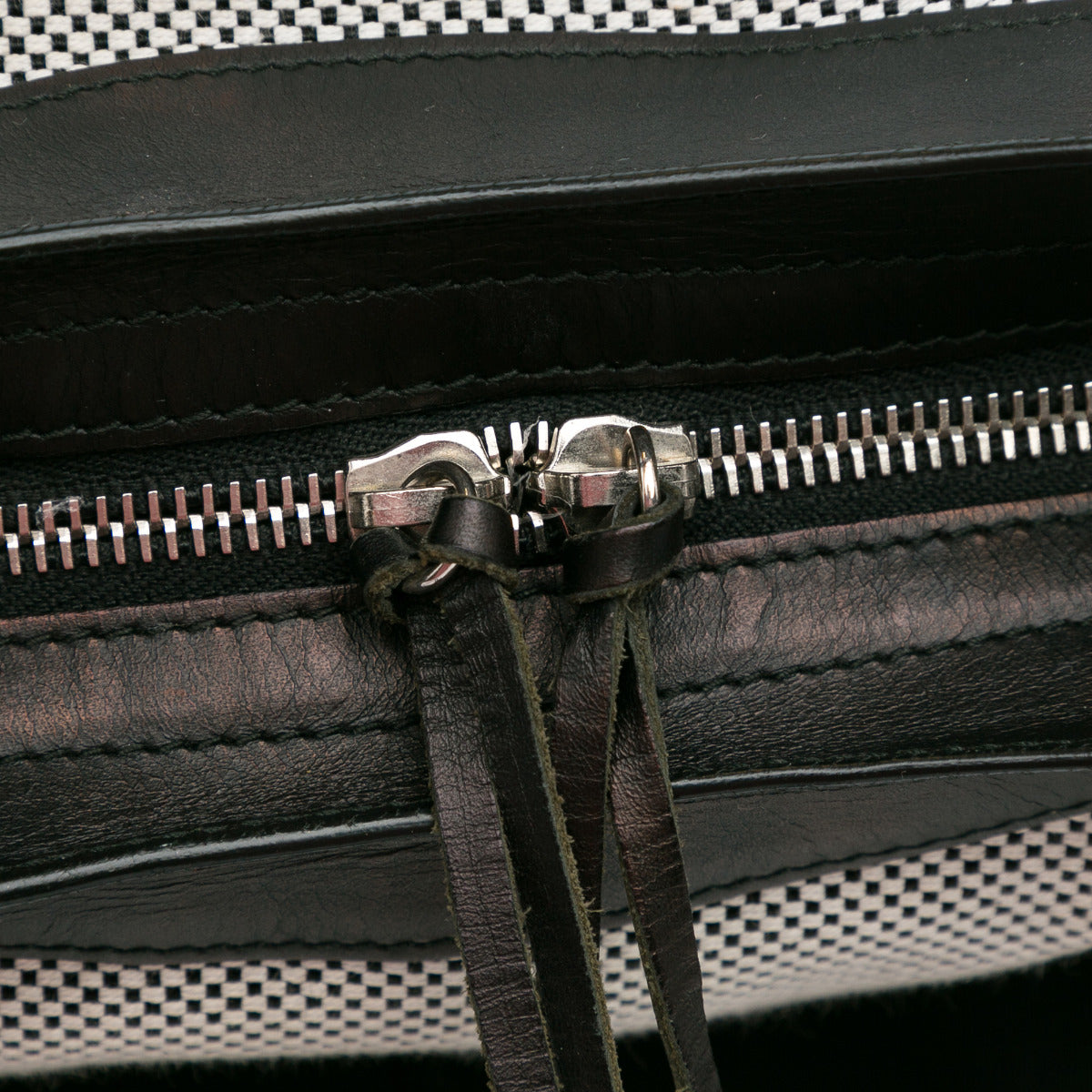 Balenciaga Black Perforated Twill Medium City Bag