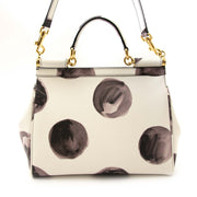 authentique Dolce & Gabbana White Leather Miss Sicily Medium Shoulder bag en vendre sur labellov