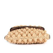 M Missoni Woven Raffia Shoulder Bag