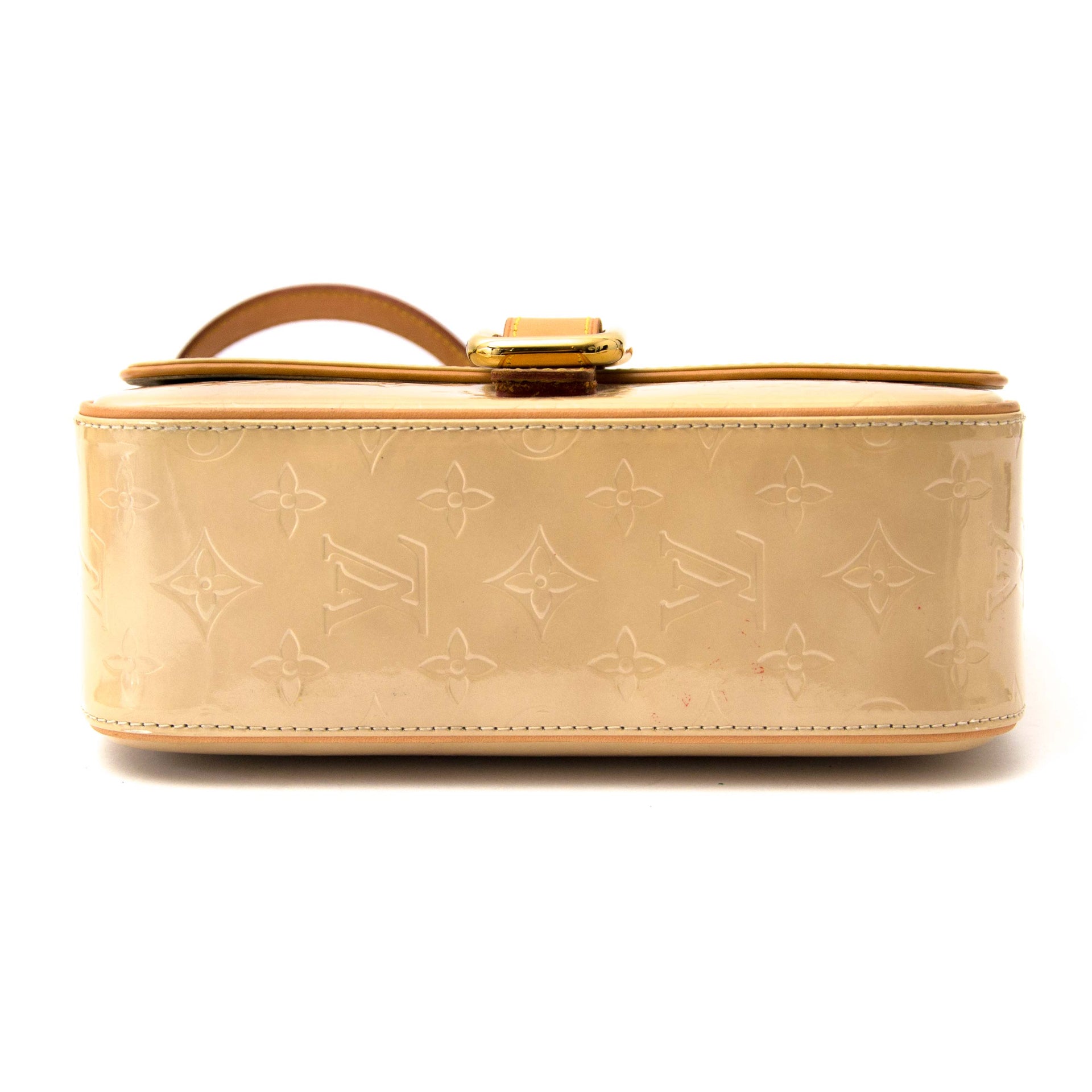 Louis Vuitton Christie Beige Vernis Cross-Body Bag kopen en verkopen aan de beste prijs