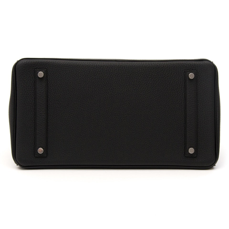 seconde main sac a main pour le meilleur prix Hermes Birkin 40 Black Togo PHW