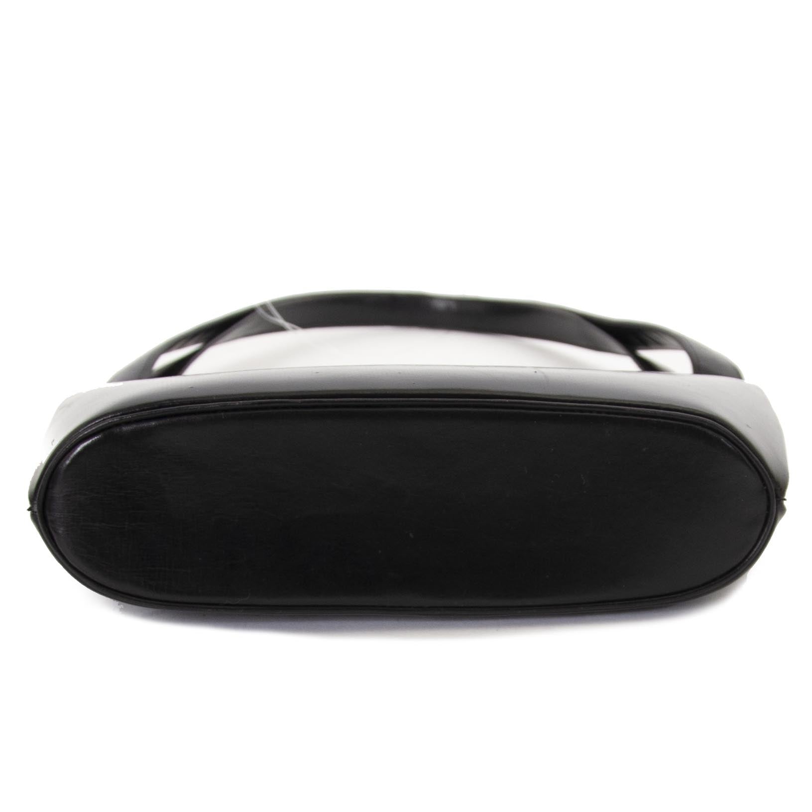 Delvaux Black Boxcalf Evening Bag now for sale at labellov vintage fashion webshop belgium