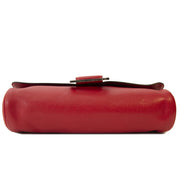 Authentieke tweedehands vintage Delvaux Passerelle Trotteur Red Crossbody Bag koop online webshop LabelLOV