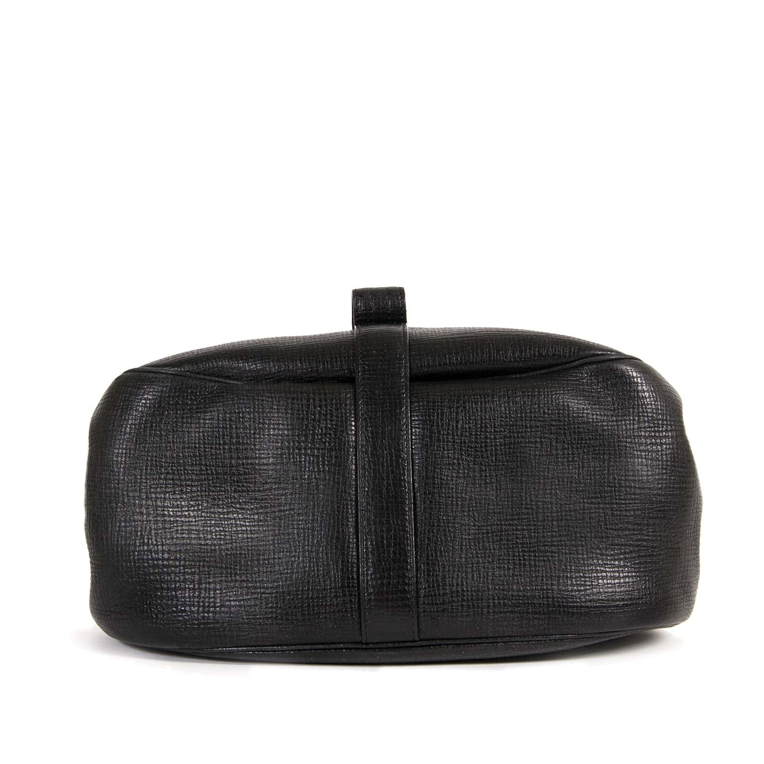Sac à dos / à bandoulière Delvaux Cerceau en cuir noir