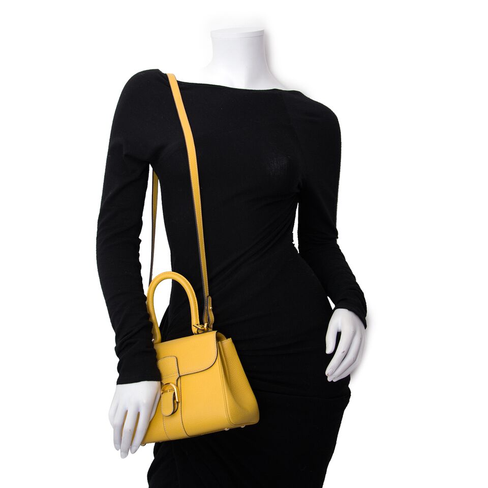 A vendre, le Delvaux Brillant Yellow Mini + Strap pour un prix raisonnable en Belgique, un vrai it-sac.