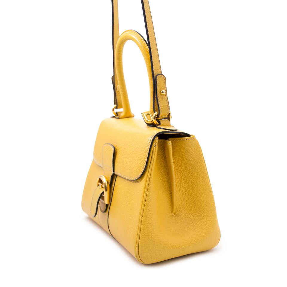 Achetez maintenant Delvaux Brillant Yellow Mini + Strap en ligne chez Labellov, seconde main et vintage sacs.