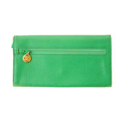 Chanel green double c wallet now for sale at labellov vintage fashion webshop belgium