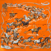 Vintage Hermès carré silk 'les mustangs' scarf for the best price at Labellov webshop. Safe and secure online shopping with 100% authenticity. Vintage Hermès Carré de soie 'Les Mustangs' foulard pour le meilleur prix.