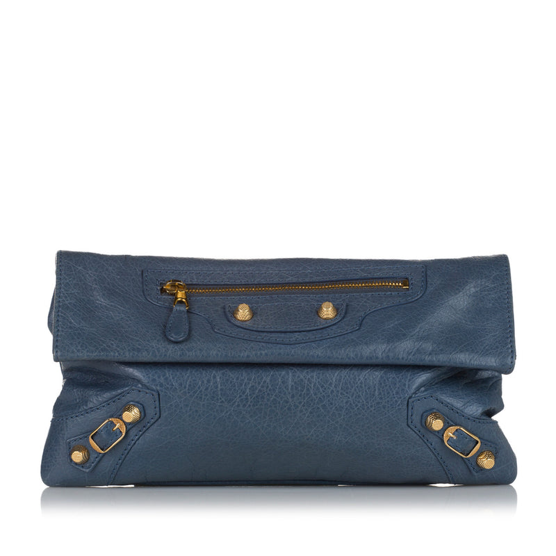 Balenciaga Blue Giant 12 Enveloppe Clutch GHW