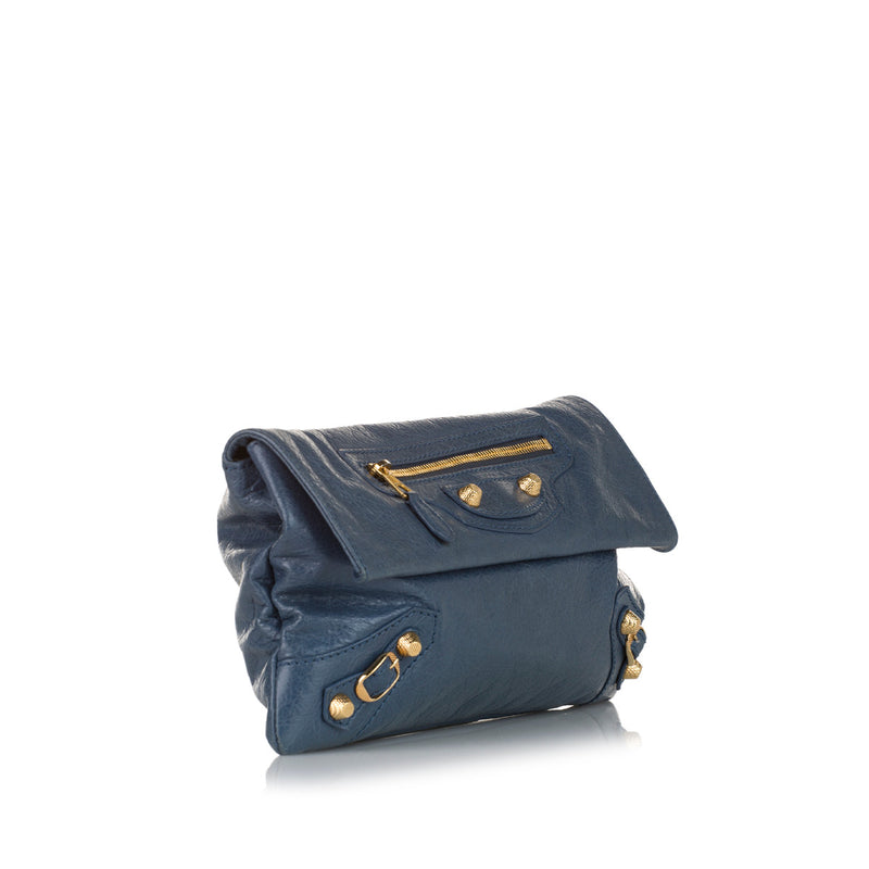 Balenciaga Blue Giant 12 Enveloppe Clutch GHW