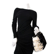 Valentino Rosette Black and White Shoulder Bag for sale online