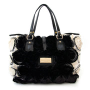 Valentino Rosette Black and White Shoulder Bag available for the est price