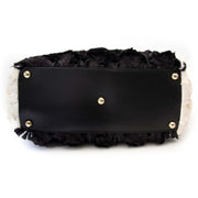 Te koop bij tweedehands webshop Labellov= Valentino Rosette Black and White Shoulder Bag