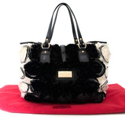 koop en verkoop uw authentieke Valentino Rosette Black and White Shoulder Bag