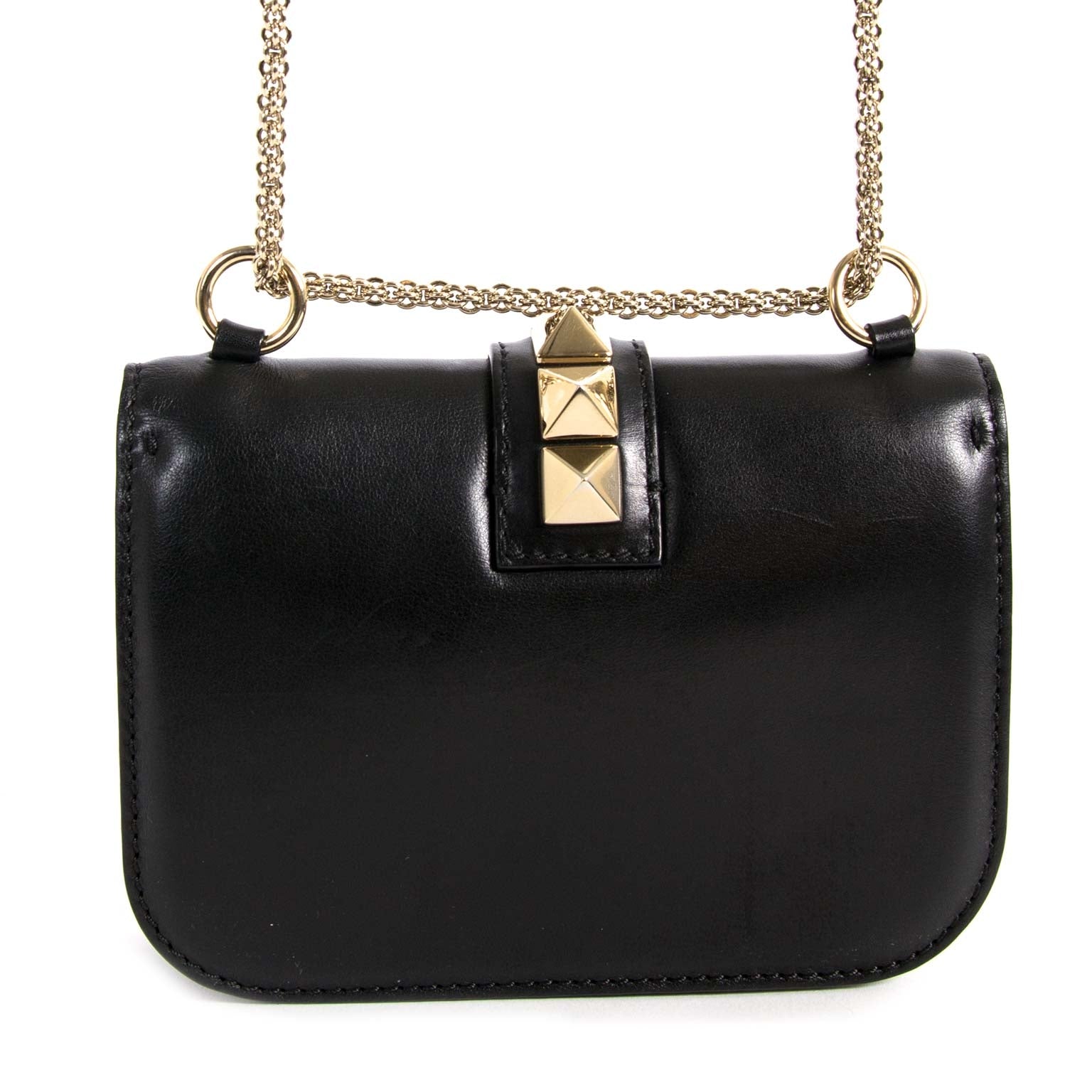 Valentino Small Lock Black Chain Bag te koop aan de beste prijs bij Labellov
