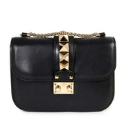 Valentino Small Lock Black Chain Bag for sale at Labellov secondhand luxury
