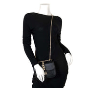 Valentino Small Lock Black Chain Bag te koop