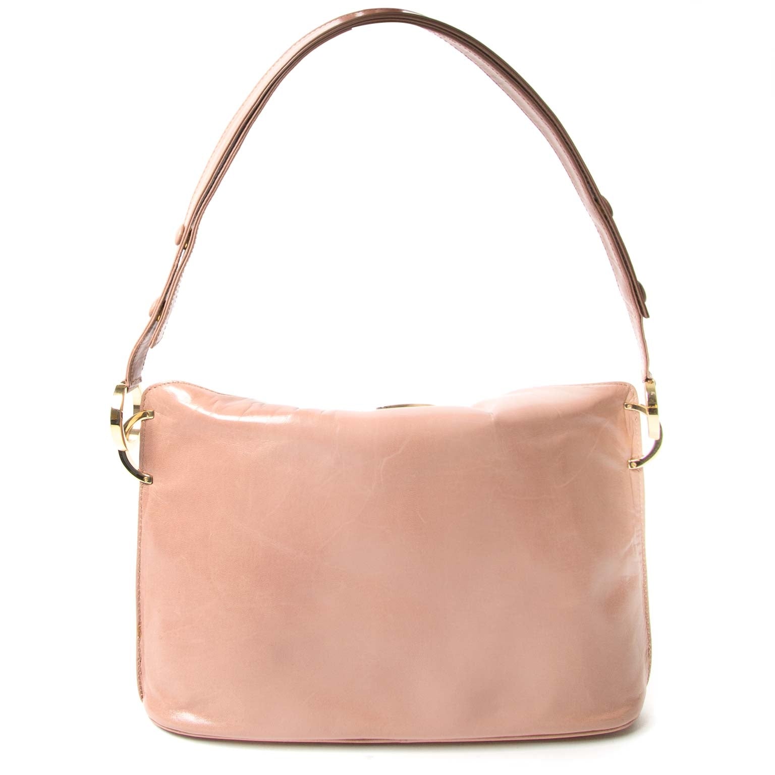 valentino blush logo flap bag now for sale at labellov vintage fashion webshop belgium