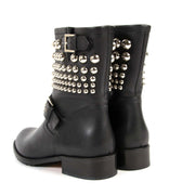 Bent u op zoek naar een leuk paar eigentijdse stappers? Koop RED Valentino Black Studded Boots - Size 40