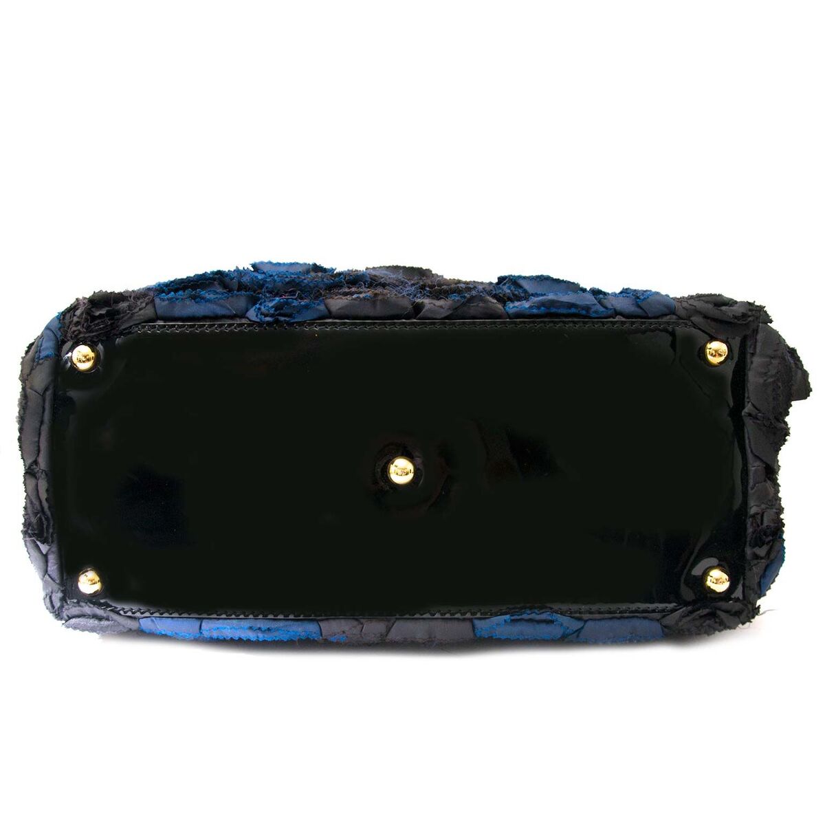 Into Valentino Flowers bag black and blue? Buy safe and secure online at LabelLOV Vintage webshop in Antwerp.